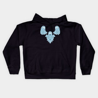 Halloween Ghost Native Ojibwe Floral by Niibidoon Kids Hoodie